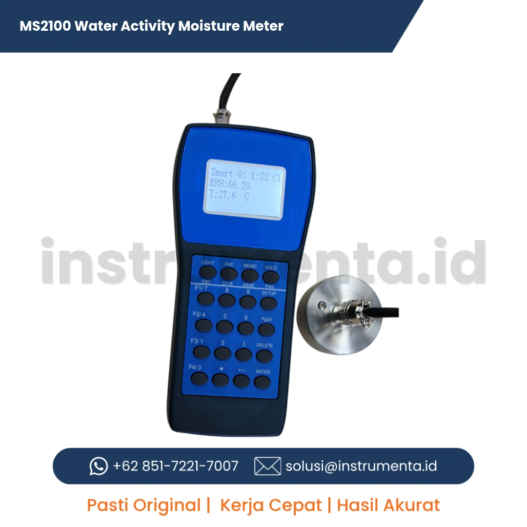 Alat Ukur Original MS2100 Water Activity Moisture Meter Alat Uji Aktivitas Air dan Kadar Air Digital Portabel